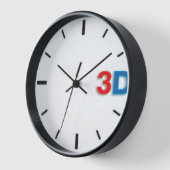3D O'Clock 2-RdBl. Uhr (Winkel)
