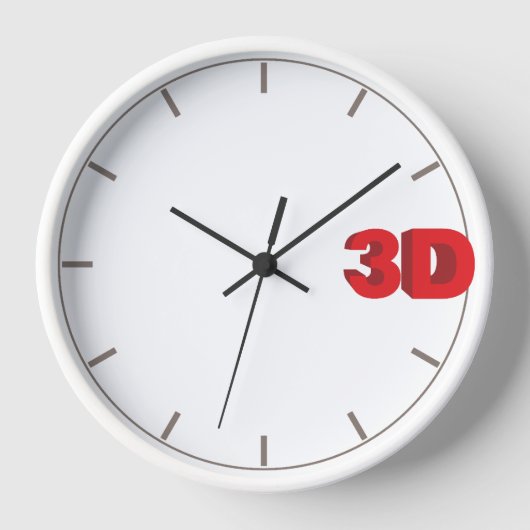 3D O'Clock. Uhr (Vorderseite)
