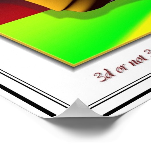 3d oder nicht 3d... poster (Ecke)