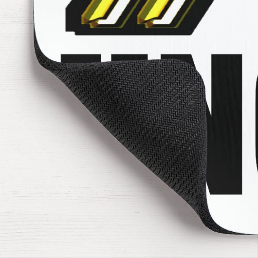 3D Onkel der Zahl-eins Mousepad (Ecke)