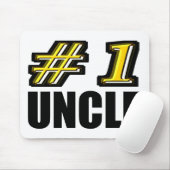 3D Onkel der Zahl-eins Mousepad (Mit Mouse)