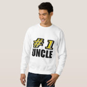 3D Onkel der Zahl-eins Sweatshirt (Vorne ganz)