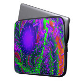 3D-Optik-Fraktal überfahren Laptopschutzhülle (Vorderseite Links)