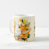 3D-Optik-Weißkakadu Kaffeetasse (Vorderseite Links)