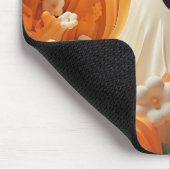 3D Orange und White Ghost Mousepad (Ecke)