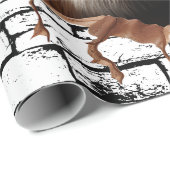 3D Orangutan Mauer Break - The Restaurant Geschenkpapier (Rolleneckpunkt)
