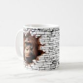 3D Orangutan Mauer Break - The Restaurant Kaffeetasse (Vorderseite Links)