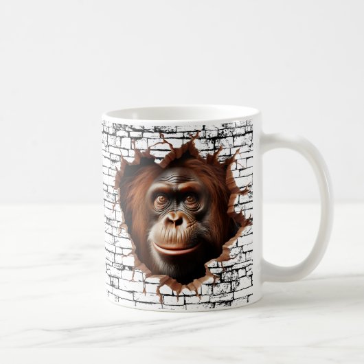 3D Orangutan Mauer Break - The Restaurant Kaffeetasse (Rechts)
