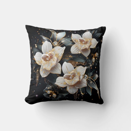 3D orchid pillow Kissen (Vorderseite)