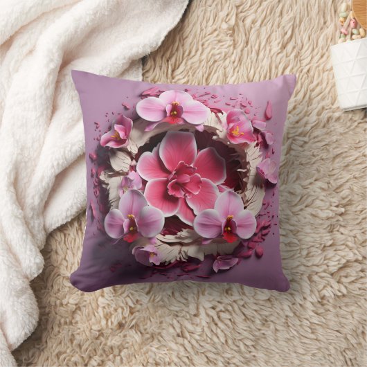 3D orchid pillow Kissen (Decke)