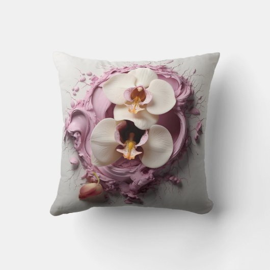 3D orchid pillow Kissen (Rückseite)
