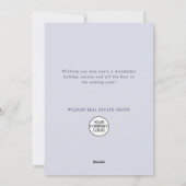 3D-Ornament Weihnachtsbaum Firmengrüße Feiertagskarte (Rückseite)