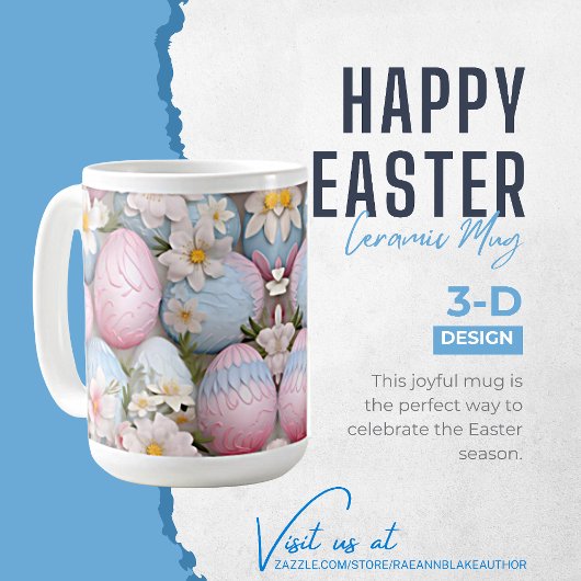 3D-Ostereier-Keramikbecher Kaffeetasse