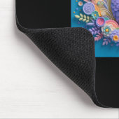 3d Owl #2 Aufkleber Mousepad (Ecke)