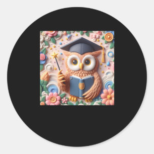 3d Owl #6 Aufkleber