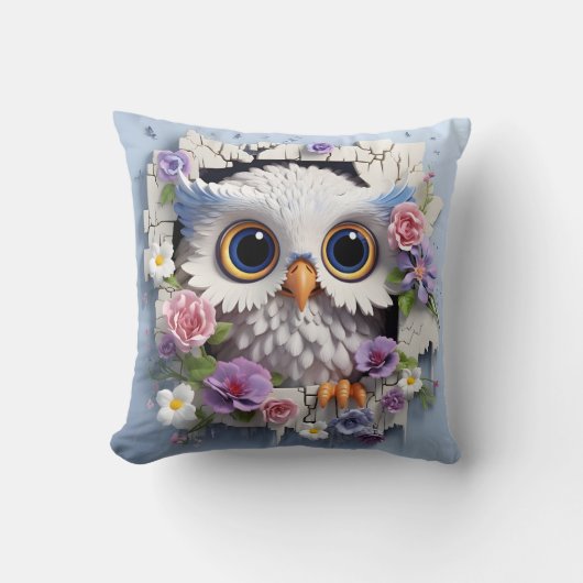 3D owl pillow Kissen (Vorderseite)