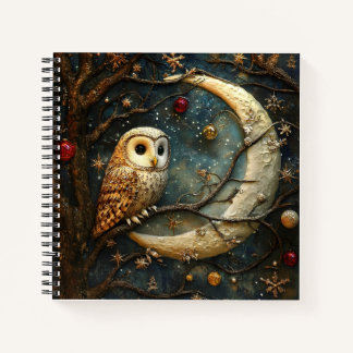 3D Owl Spirale Notebook Notizblock