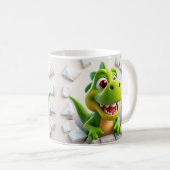 3D-Packung mit niedlicher Dinosaurier-Tasse, Packu Kaffeetasse (VorderseiteRechts)
