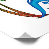 3d Palmen, Waves & Sunset PENSACOLA Poster (Ecke)