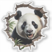 3D Panda Wall Break - The Restaurant Aufkleber (Vorderseite)