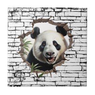3D Panda Wall Break - The Restaurant Fliese