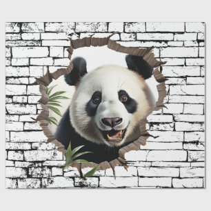 3D Panda Wall Break - The Restaurant Geschenkpapier