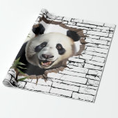 3D Panda Wall Break - The Restaurant Geschenkpapier (Ungerollt)