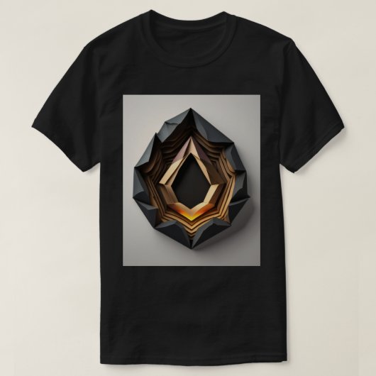 3D Paper Art Design T - Shirt (Design vorne)