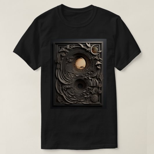 3D Paper Art Design T - Shirt (Design vorne)
