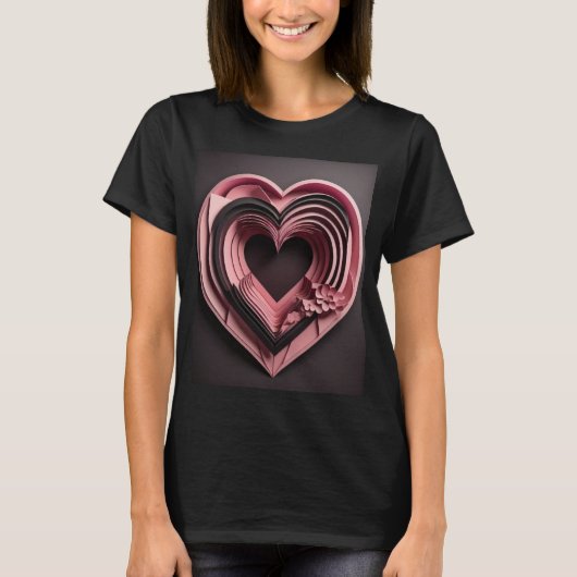 3D Paper Art Design T - Shirt (Vorderseite)