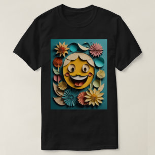 3D Paper Art Design T - Shirt