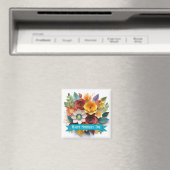 3D Paper Art Floral Mutter Tag Magnet (In Situ (Geschirrspüler))
