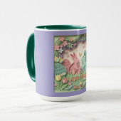 3D Paper Cut Bunny & Easter Eggs Combo Tasse (Vorderseite Links)