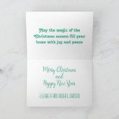 3D Paper Cut Village Feiertagskarte (Innenseite)