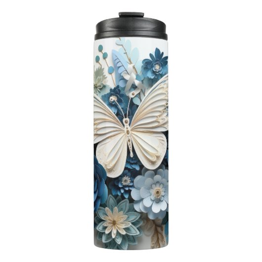 3d Papercraft Butterfly Tumbler Thermosbecher (Vorderseite)