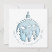 3D Papercraft-Ornament Feiertagskarte (Vorderseite)