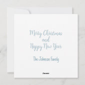 3D Papercraft-Ornament Feiertagskarte (Rückseite)