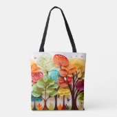 3D Papier Schicht Bäume Landschaft Geschenk für si Tasche (Rückseite)