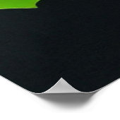 3D-Papierkunst Berglandschaft Poster (Ecke)