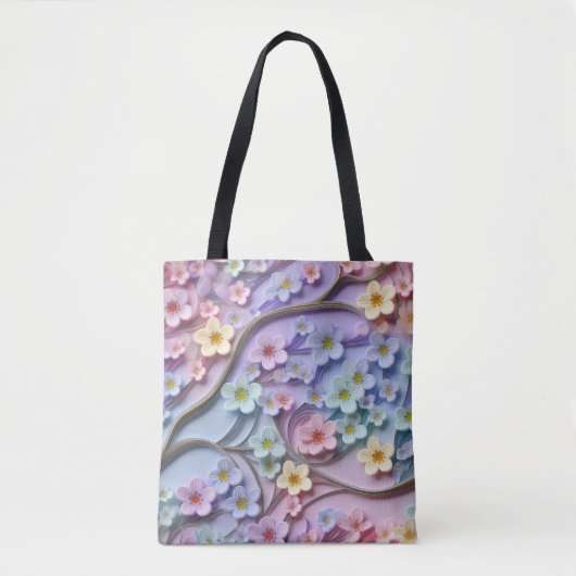 3D-Papiertüte Blume Tasche (Vorderseite)