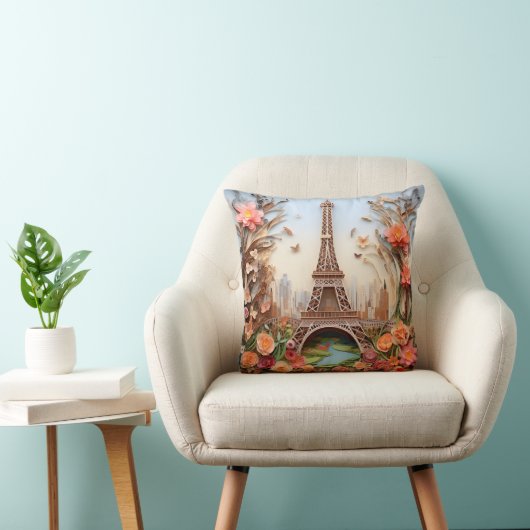 3D Paris pillow Kissen (Stuhl )