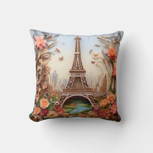 3D Paris pillow Kissen (Vorderseite)