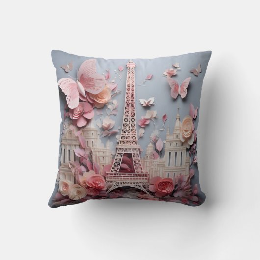 3D Paris pillow Kissen (Rückseite)