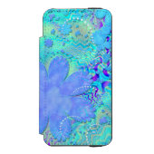 3D Pastel Blume Psychedelic Incipio iPhone Geldbeutel-Hülle (Folio Vorderseite)