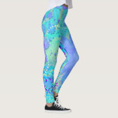 3D Pastel Blume Psychedelic Leggings (Rechts)