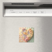 3D Pastel Heart Magnet (In Situ (Geschirrspüler))
