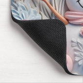 3D Pastel Snowman Mousepad (Ecke)