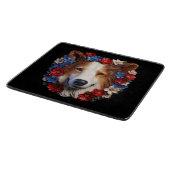 3D Patriotic Shetland Sheepdog Schneidebrett (Ecke)