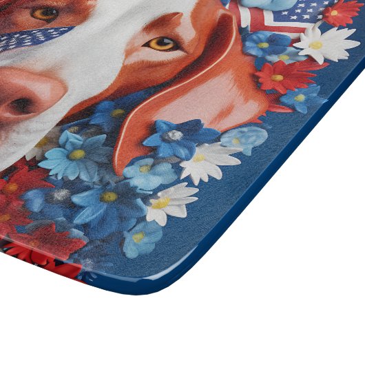 3D Patriotic Vizsla Schneidebrett (Ecke)