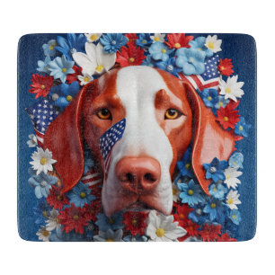 3D Patriotic Vizsla Schneidebrett